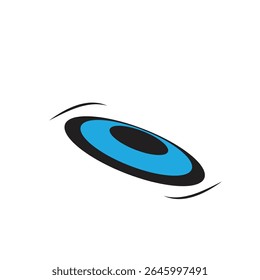 ícone de logotipo frisbee ilustração plana