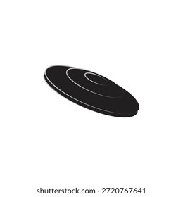 frisbee   ícone de logotipo ilustração plana 