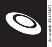 Frisbee logo icon.  perfect for website, blog, logo, graphic design, social media, UI, mobile app. vector illustration. 