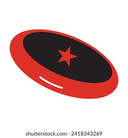 Frisbee logo icon.  perfect for website, blog, logo, graphic design, social media, UI, mobile app. vector illustration. 