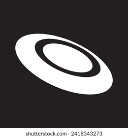 Frisbee logo icon.  perfect for website, blog, logo, graphic design, social media, UI, mobile app. vector illustration. 