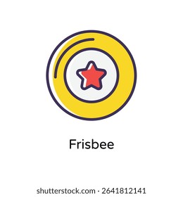 Frisbee vector icon stock illustration