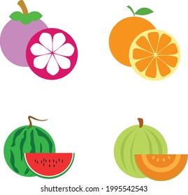 Friut and Vegetable Vector Illustration