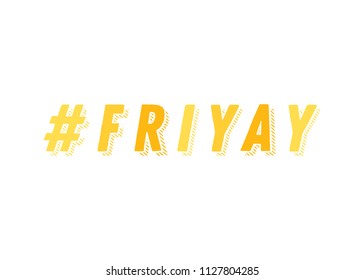 Friyay Vector Text Background