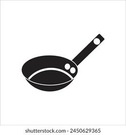 friying pan vector icon line template