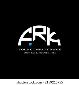 FRK letter logo creative design with vector graphic