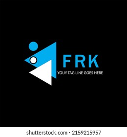 FRK letter logo creative design with vector graphic
