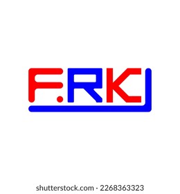 FRK Letter Logo kreatives Design mit Vektorgrafik, FRK einfach und modern Logo.