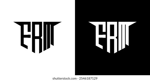 FRM letter logo design with white background in illustrator, vector logo modern alphabet font overlap style, calligraphy designs for logo, Poster, Invitation, etc.