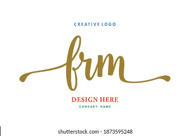 FRM lettering logo is simple, easy to understand and authoritative