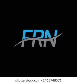FRN letter logo design in illustration