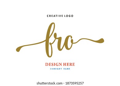 El logotipo de la letra FRO es sencillo, fácil de entender y autorizado