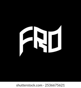 FRO logo design, FRO simple and modern logo. FRO luxurious alphabet design  