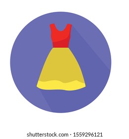 frock simple clip art vector illustration