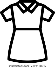 frock Vector illustration on a transparent background. Premium quality symmbols. Thin line vector icons for concept and graphic design. 
