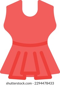 frock Vector illustration on a transparent background. Premium quality symmbols. Line Color vector icons for concept and graphic design. 
