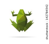 Frog abstract isolated on a white backgrounds