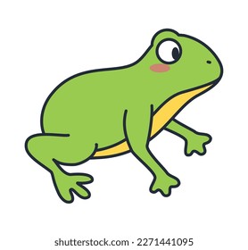 frog amphibian animal comic character