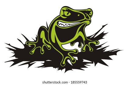 frog angry green