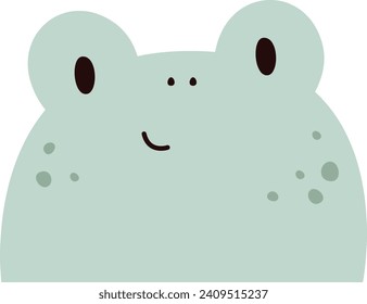 Frog Animal Head Vector Illustration