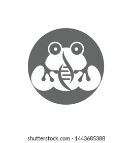 a frog animal logo template