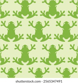 Frog animal pattern background illustration vector design template