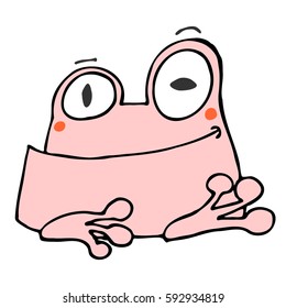Frog. Animal. Vector graphic art.
