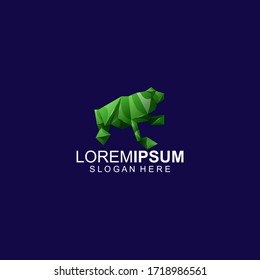 Frog Animal Vector Modern Logo Template
