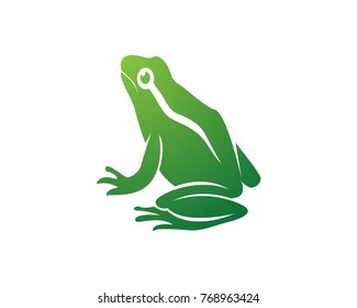 Frog animals green logo and symbols template icons