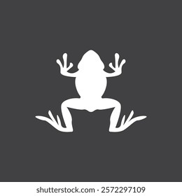 Frog Art Cartoon  Illustration with black background