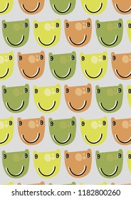 Frog  background. Vector illustration.
