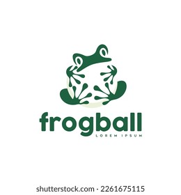 frog and ball logo design inspiration