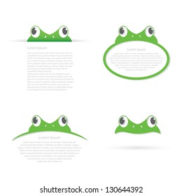 Frog Banners - Vector Illustration