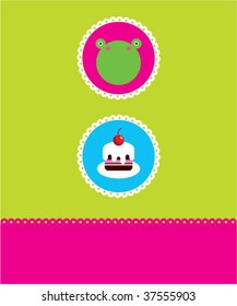 frog birthday card