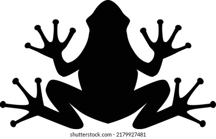 frog black sign on white background. frog icon logo. flat style.