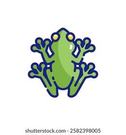 Coquí Frog with Bright Green Hue