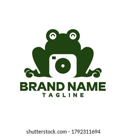 frog camera logo creative concept