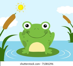 Frog Cartoon Character