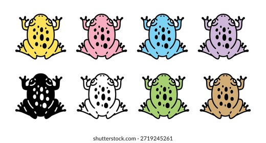 Frosch Cartoon Charakter Spade Kröte Bullfrog Maskottchen
