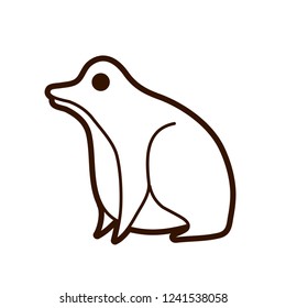 Frog cartoon graphic vector