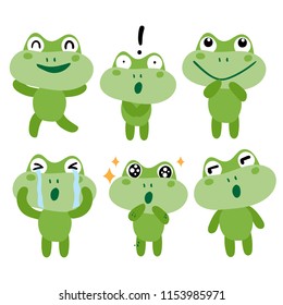 frog character vector design