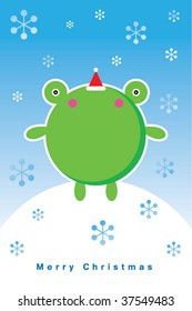 frog christmas greeting