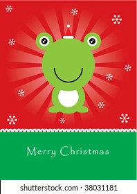 frog christmas greeting