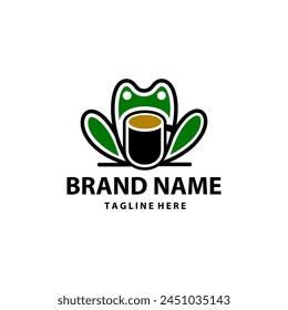 frog coffee cafe logo design