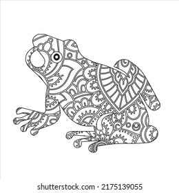 2,538 Frog Coloring Page Images, Stock Photos & Vectors | Shutterstock