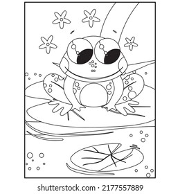 Frog Coloring Pages For Kids