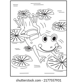 Frog Coloring Pages For Kids