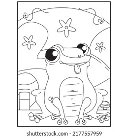 Frog Coloring Pages For Kids