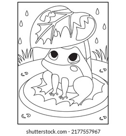 Frog Coloring Pages For Kids