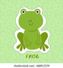 Frog : Cute Animal Set :  Vector Illustration